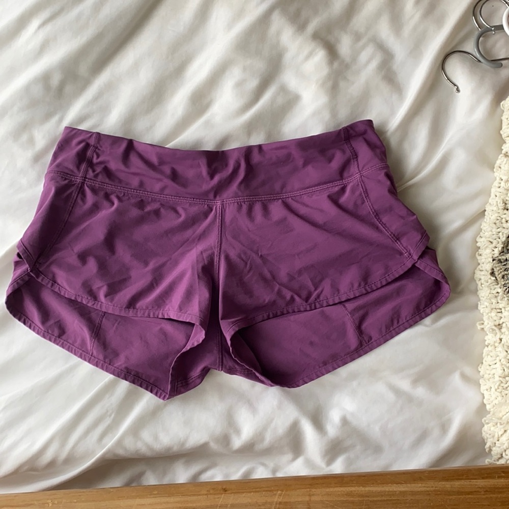 Lululemon purple athletic shorts size 8